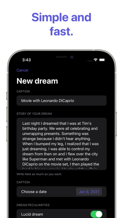 Dream Journal: DreamLog — preview 2