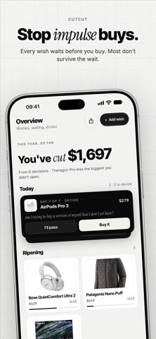 Stop Impulse Buying: CutCut — preview 1